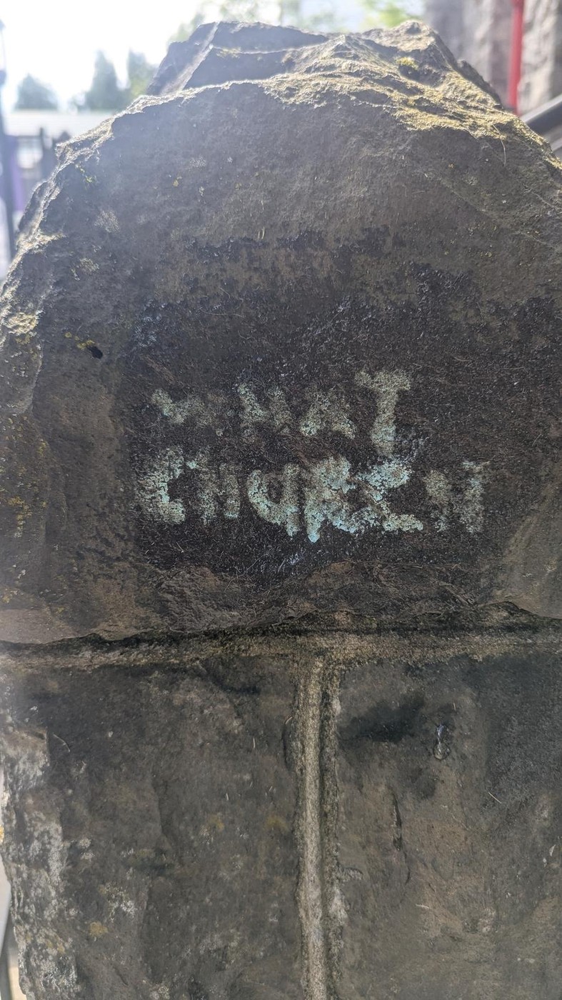 A prayer found on the stones